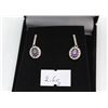 Image 1 : #139 GENUINE PURPLE AMETHYST EARRINGS