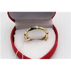 #145 GENUINE BLUE TOPAZ RING .925 STERLING SILVER