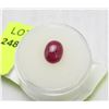 Image 1 : #67  NATURAL RED RUBY GEMSTONE 3CT