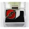 Image 1 : GOLD PLATED RED LIGHTNING THUNDER BOLT SIGNET