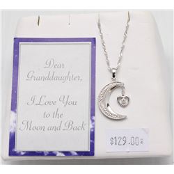 BRADFORD EXCHANGE LOVE OIU TO THE MOON CHAIN