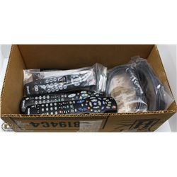 BOX W/5 WORKING SHAW REMOTES AND
