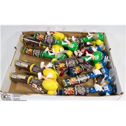 FLAT OF M&M CANDY DISPENSER FANS