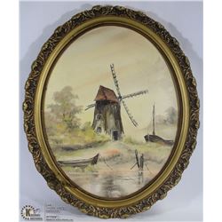 OVAL WINDMILL PICTURE
