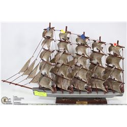 SCALE MODEL OF 5 MASTED SAILING SHIP "CHALLENGE"