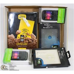 LOT OF NEW BLACKBERY AND IPAD CASES