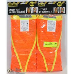 LOT OF 2 SAFETY VESTS - SIZE XL