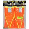 Image 1 : LOT OF 2 SAFETY VESTS - SIZE XL