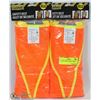 Image 1 : LOT OF 2 SAFETY VESTS - SIZE XL