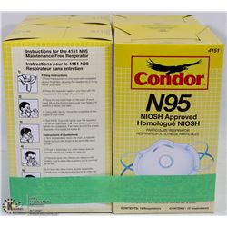 BOXES OF CONDOR N95 RESPIRATORS