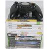 Image 1 : XBOX AND WII GAMES WITH XBOX CONTROLLER