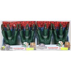 LOT OF 2 JURASSIC WORLD VELOCIRAPTOR CLAWS