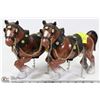 Image 1 : SET OF VINTAGE CLYDESDALE HORSES WITH