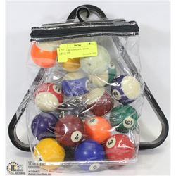 SET OF BILLIARD BALLS AND BREAKER