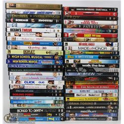 BOX OF 50+  DVDS INCL SLAPSHOT (STILL SEALED),