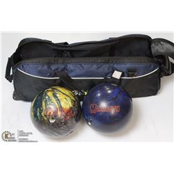 TWO 10LBS BOWLING BALLS -RADICAL INFERNO & MAMMOTH