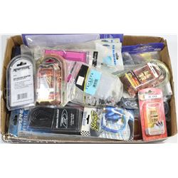 FLAT OF ASSORTED CAR AUDIO COMPONENTS