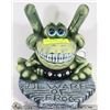 Image 1 : BEWARE OF FROG OUTDOOR ORNAMENT