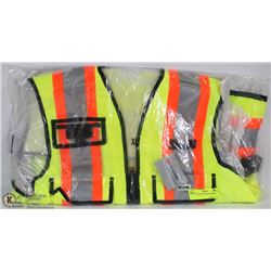 SAFETY VEST W/POCKETS SIZE XL
