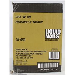 CASE OF 12 LIQUID NAILS 296MLS ADHESIVE