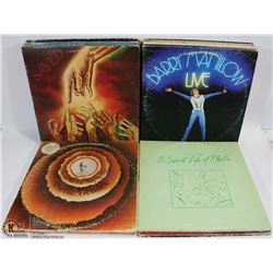 BOX OF ASSORTED ROCK AND ROLL RECORDS