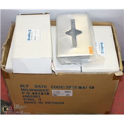 17 STAINLESS STEEL KLEENEX/PAPER TOWEL HOLDERS