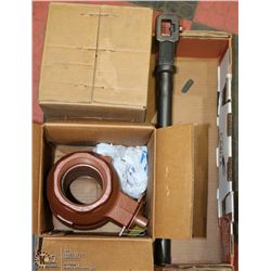 LOT WITH 2 NEW BALON BALL VALVES 3" AND 1 HANDLE