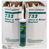 Image 1 : LOT OF 20 DOW CORNING GLASS AND METAL SEALANT