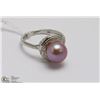 Image 1 : #84 AKOYA PEARL  RING .925 STERLING SILVER