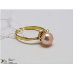#79 FRESH WATER PEARL RING .925 STERLING SILVER