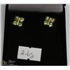 Image 1 : #128 GENUINE PERIDOT EARRINGS