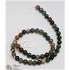Image 1 : #36 MULTI-COLOUR AGATE LOOSE BEAD NECKLACE 15"