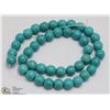 Image 1 : # 38 BLUE TURQUOISE LOOSE BEAD NECKLACE 15"