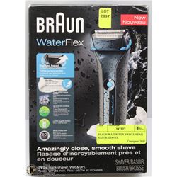 BRAUN WATERFLEX SWIVEL HEAD RAZOR/SHAVER