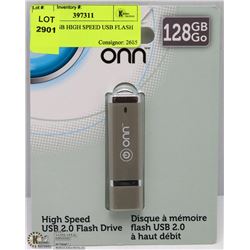 ONN 128GB HIGH SPEED USB FLASH DRIVE