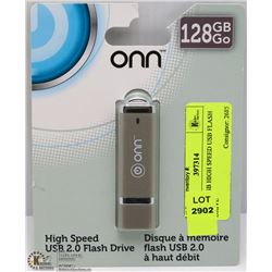 ONN 128GB HIGH SPEED USB FLASH DRIVE