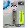 Image 1 : ONN 128GB HIGH SPEED USB FLASH DRIVE