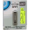 Image 1 : ONN 128GB HIGH SPEED USB FLASH DRIVE