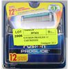 Image 1 : GILLETTE FUSION PROGLIDE 12 REFILL CARTRIDGES