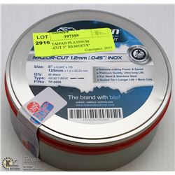TIN OF TAIPAN PLATINUM RAZOR-CUT 5" X0.045X7/8"