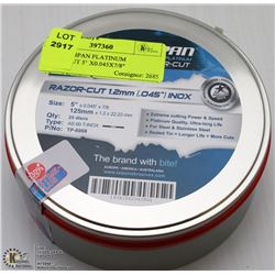 TIN OF TAIPAN PLATINUM RAZOR-CUT 5" X0.045X7/8"