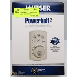 WEISER POWERBOLT 2 TOUCHPAD ELECTRONIC DEADBOLT