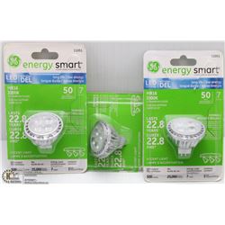 3 GE ENERGY SMART LED TECHNOLOGY LIGHT BULBS