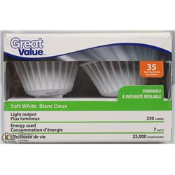 GREAT VALUE SOFT WHITE DIMMABLE BULBS