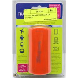 TRAVEL SMART USB BACK UP BATTERY