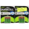 Image 1 : LOT OF THREE  4 PACKS OF DURACELL RECHARGEABLE