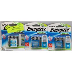 LOT OF 3 ENERGIZER AAA (4 PACKS)  BATTERIES