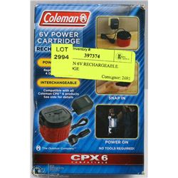 COLEMAN 6V RECHARGEABLE CARTRIDGE