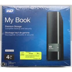 WD MY BOOK PREMIUM STORAGE 4TB COMPLETE BACK UP