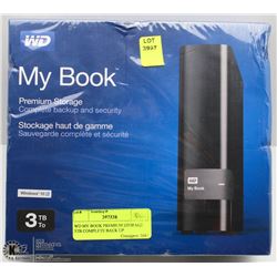 WD MY BOOK PREMIUM STORAGE 3TB COMPLETE BACK UP